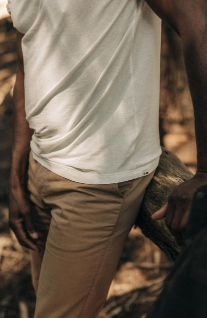 The Cotton Hemp Tee Shirt in Heathered Oat