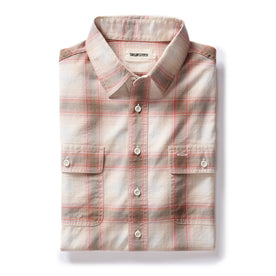 folded flatlay of The Craftsman Shirt in Brick Shadow Plaid