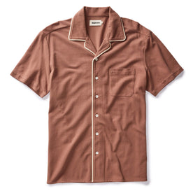 The Harwich Shirt in Faded Brick Tipped Pique - featured image