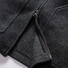 The Weekend Jacket in Charcoal Birdseye Wool: Alternate Image 6