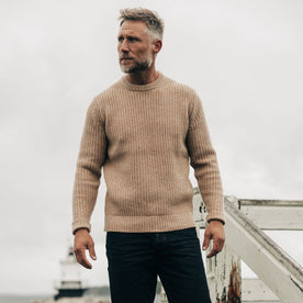 The Fisherman Sweater in Camel - featured image