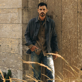 The Ojai Jacket in Organic Charcoal Foundation Twill - featured image