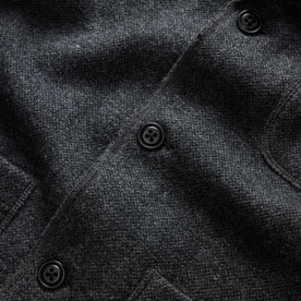 The Ridgewood Cardigan in Charcoal Birdseye Wool: Alternate Image 7