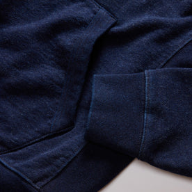 The Apres Hoodie in Rinsed Indigo Terry: Alternate Image 6