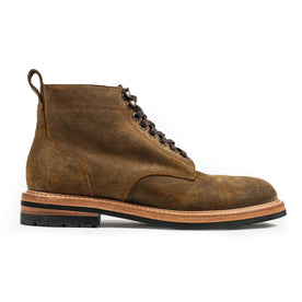 The Trench Boot in Golden Brown Waxed Suede - featured image